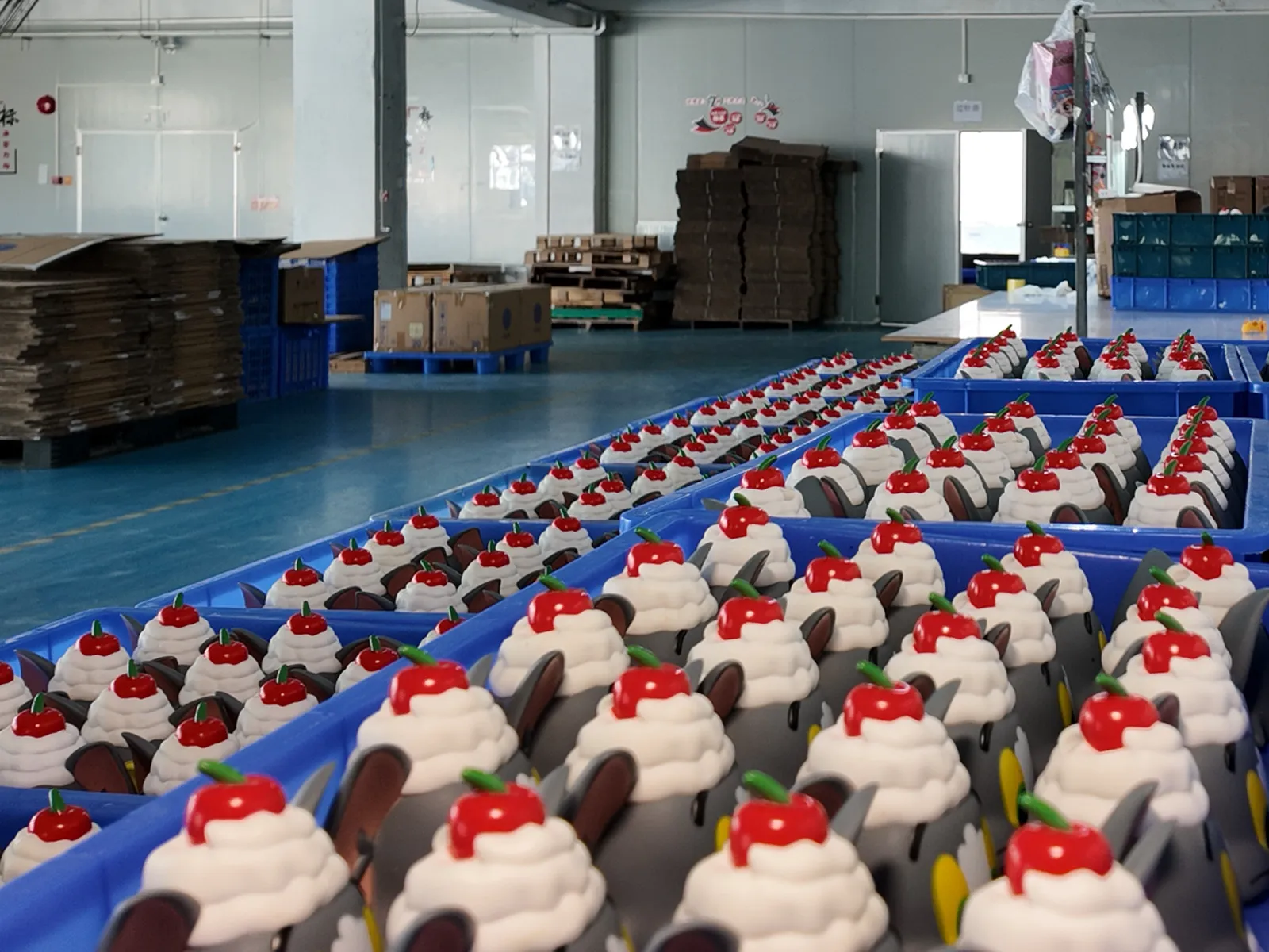 Air dry the vinyl toy and await for packaging