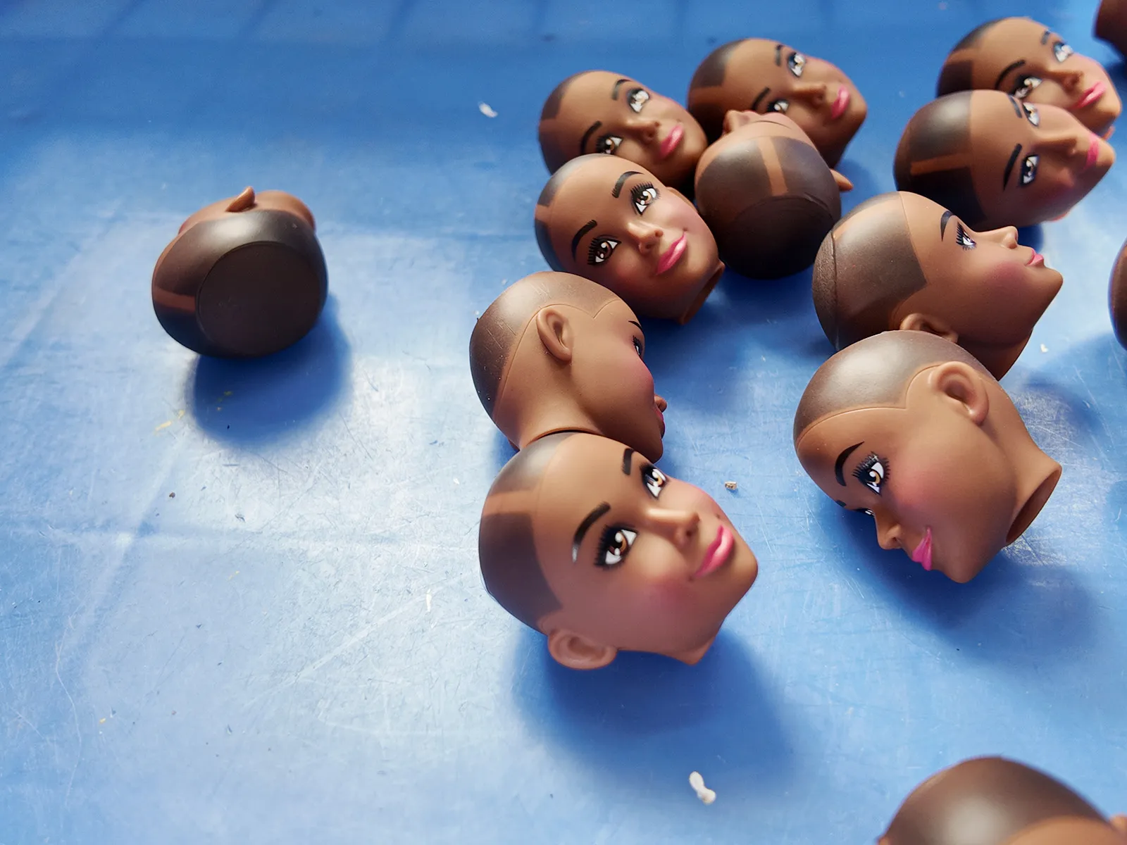 Finished custom PVC figure head.